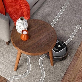 Roomba — умный робот-пылесос с управлением по Wi-Fi через смартфон, Alexa или Google Assistant.