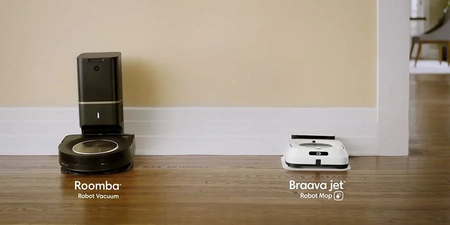 Технология Imprint Link позволяет соединить пылесос Roomba s9 со шваброй Braave Jet m6 для первой действительно автоматической совместной работы.